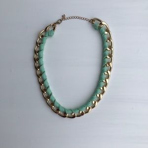 ✨Teal and gold necklace✨